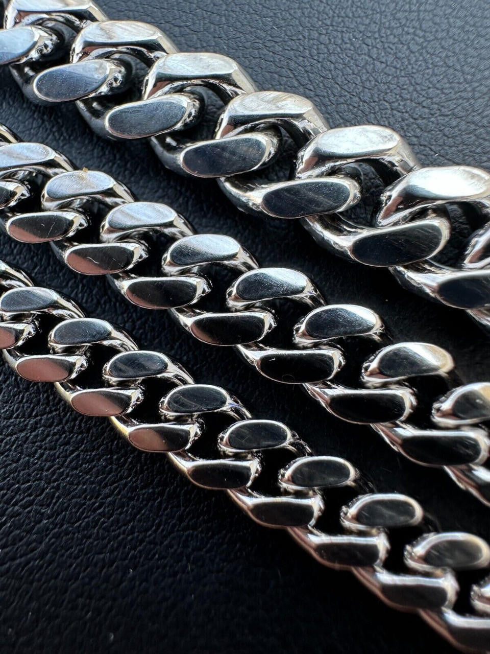 MOISSANITE Baguette Iced Clasp Miami Cuban Link Chain Necklace - 925 Silver - 16"-30" - 5mm-12mm