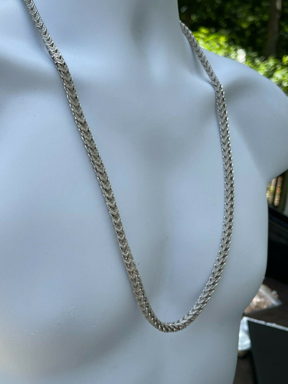 Franco Chain Iced Out CZ Stones - 925 Silver - 6mm - 16-30"
