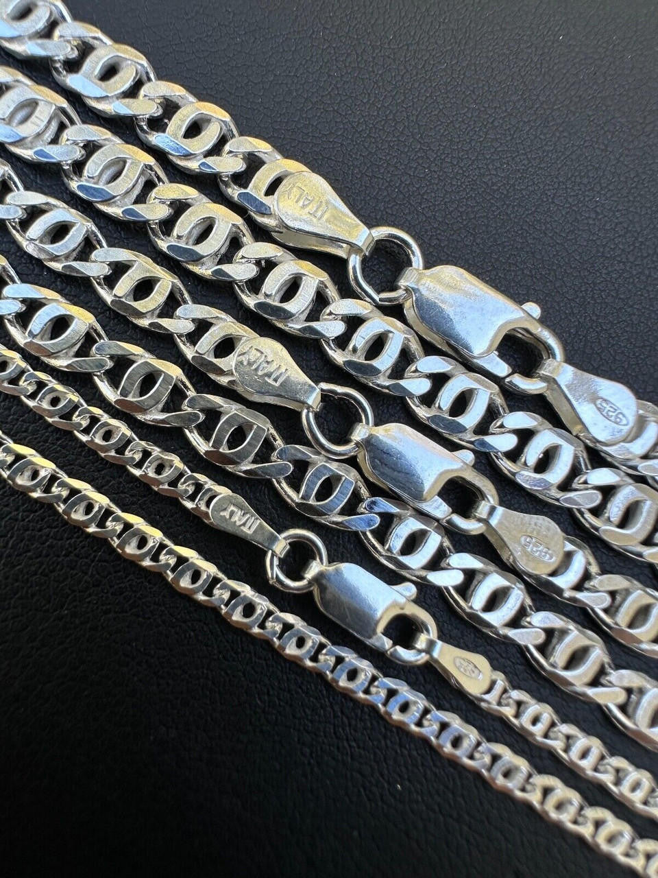 Tigers Eye Link Chain Necklace Or Bracelet - 925 Sterling Silver - 7"-30" - 2.5mm-5.5mm