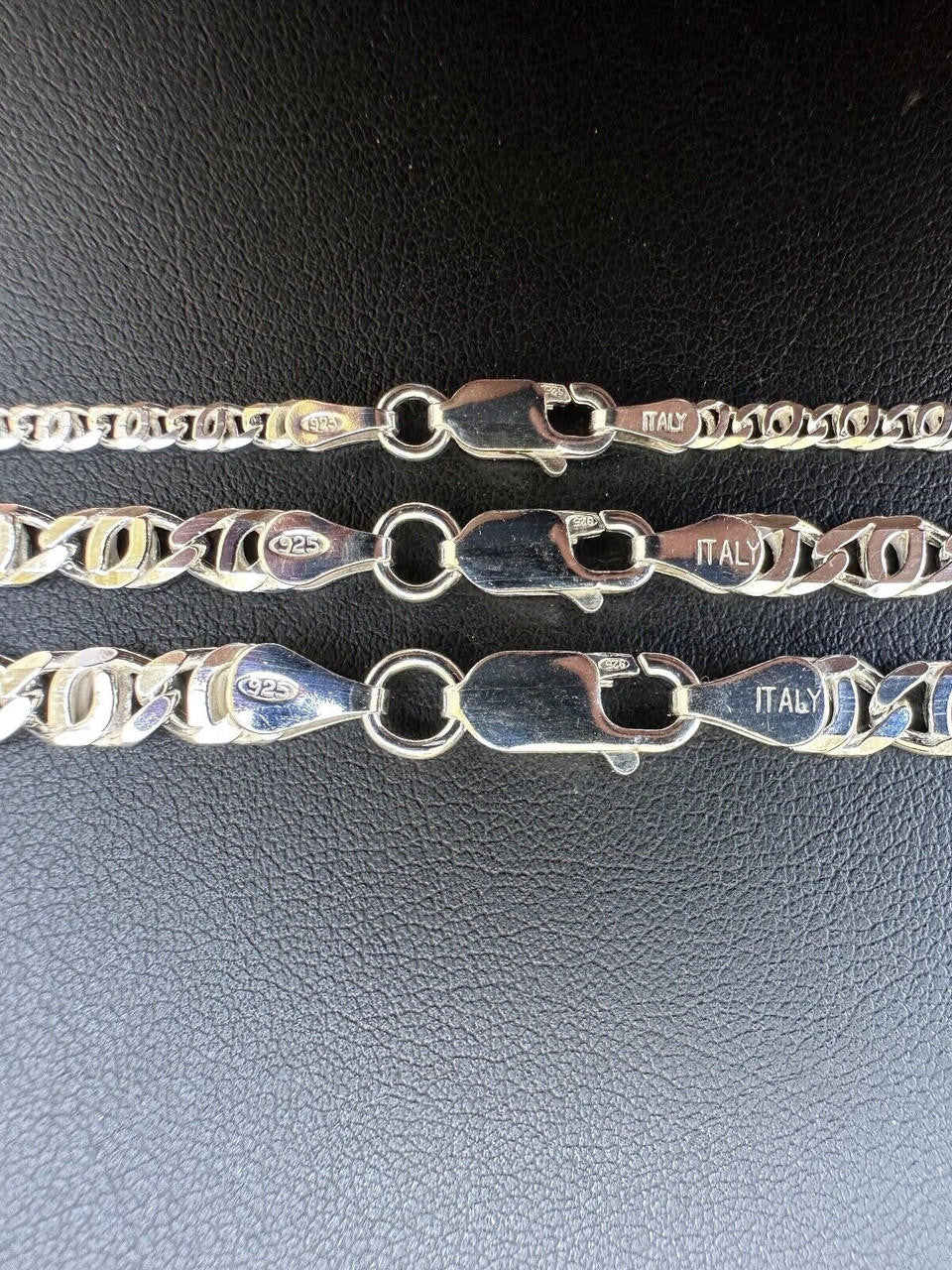 Tigers Eye Link Chain Necklace Or Bracelet - 925 Sterling Silver - 7"-30" - 2.5mm-5.5mm