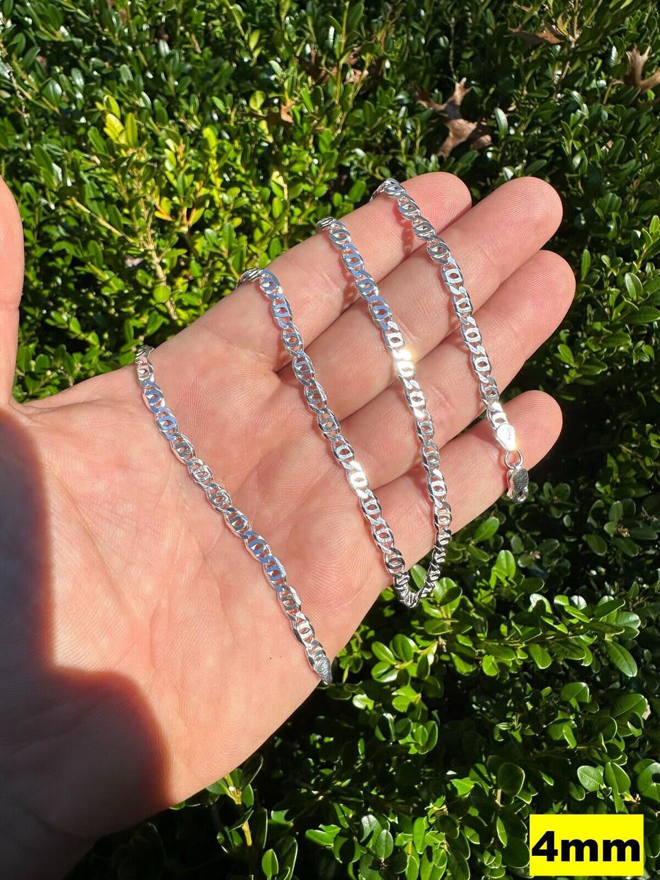 Tigers Eye Link Chain Necklace Or Bracelet - 925 Sterling Silver - 7"-30" - 2.5mm-5.5mm