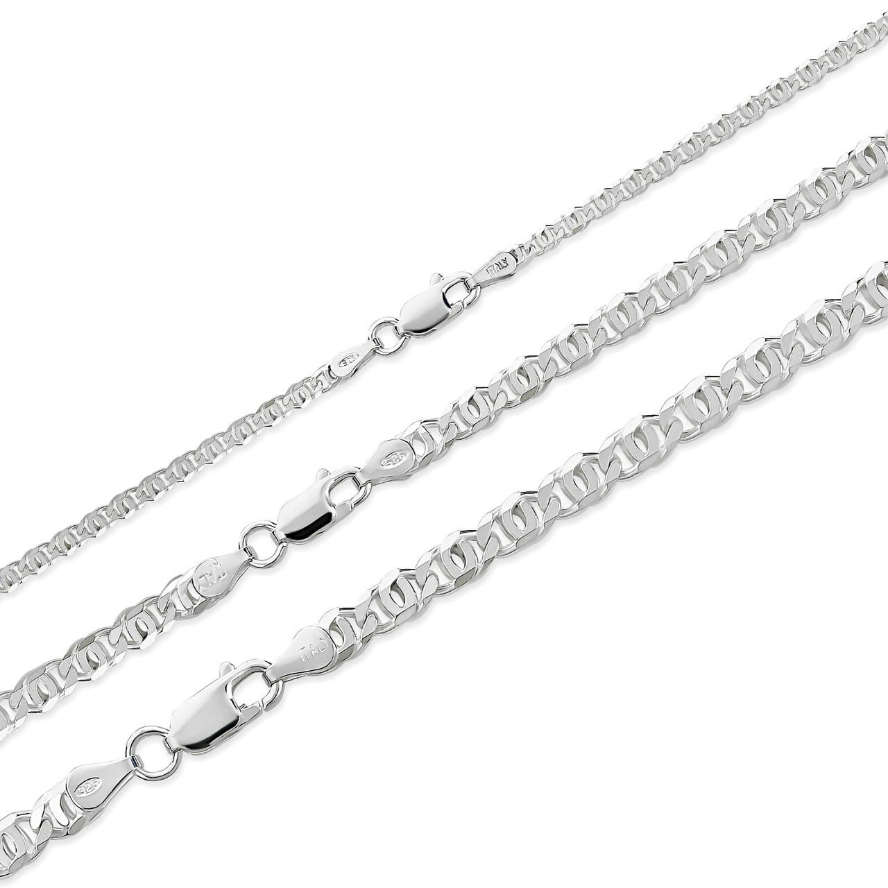 Tigers Eye Link Chain Necklace Or Bracelet - 925 Sterling Silver - 7"-30" - 2.5mm-5.5mm