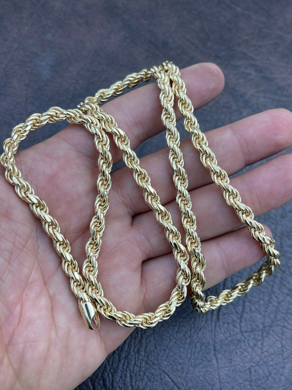 #1 Bestseller Rope Chain Necklace - 14k Gold Vermeil 925 Sterling Silver - 18"-30" - 6mm