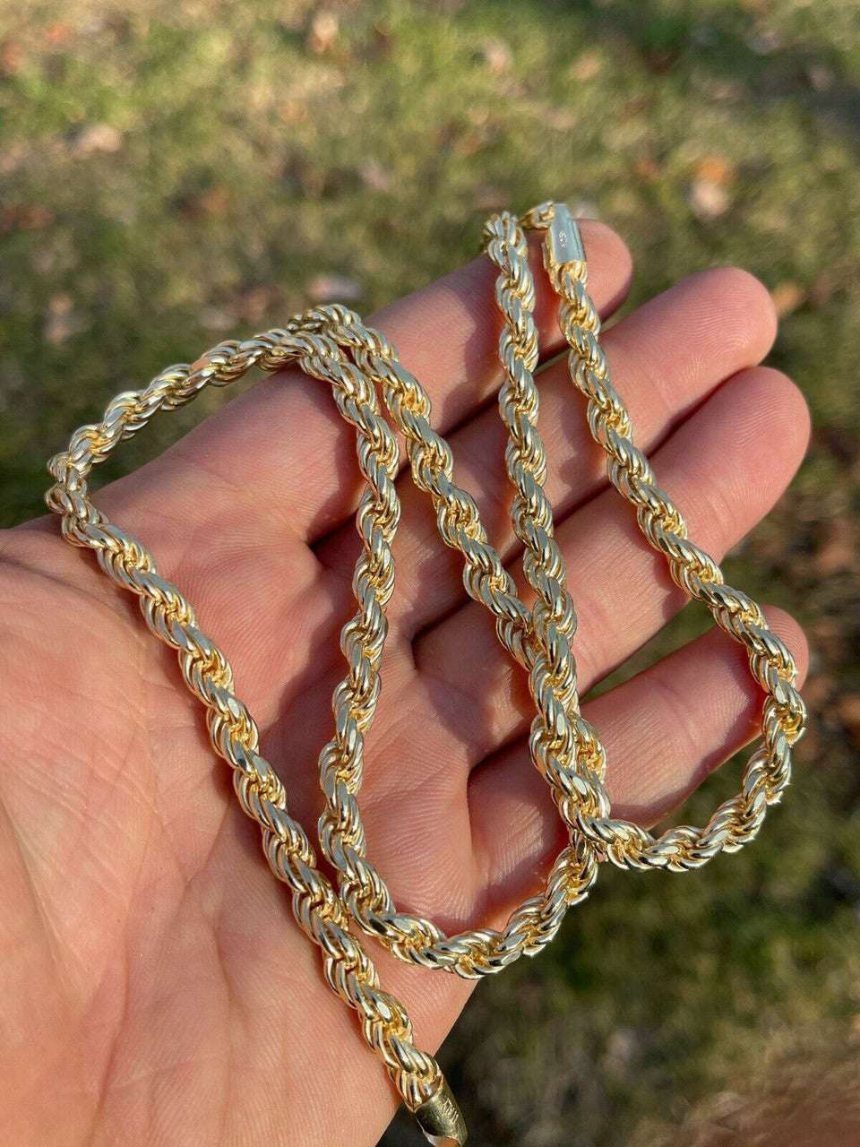 #1 Bestseller Rope Chain Necklace - 14k Gold Vermeil 925 Sterling Silver - 18"-30" - 6mm