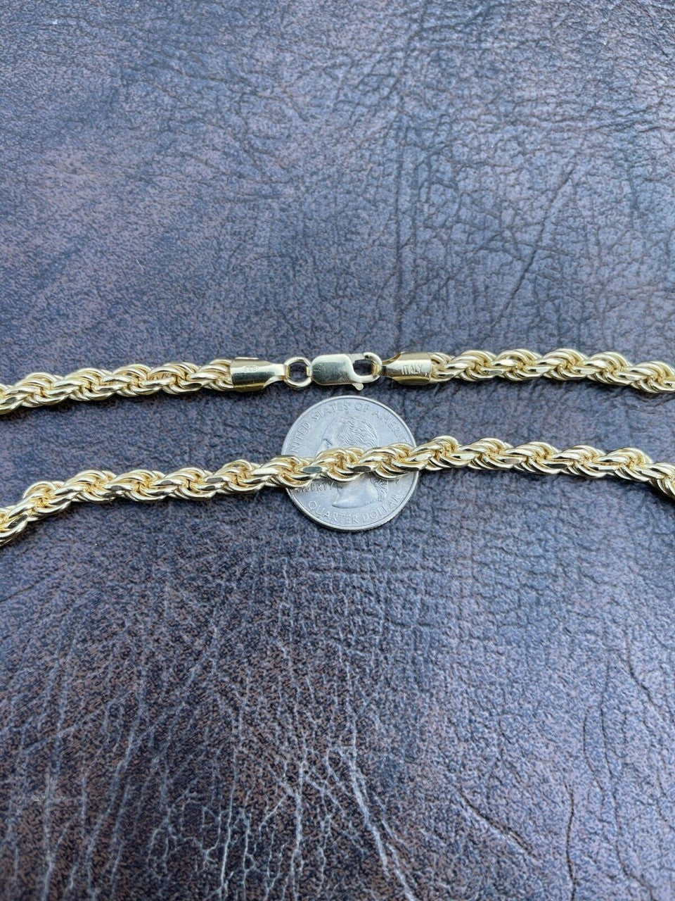 #1 Bestseller Rope Chain Necklace - 14k Gold Vermeil 925 Sterling Silver - 18"-30" - 6mm