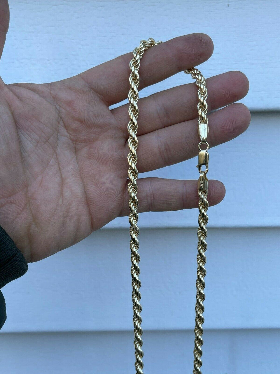 #1 Bestseller Rope Chain Necklace - 14k Gold Vermeil 925 Sterling Silver - 18"-30" - 6mm