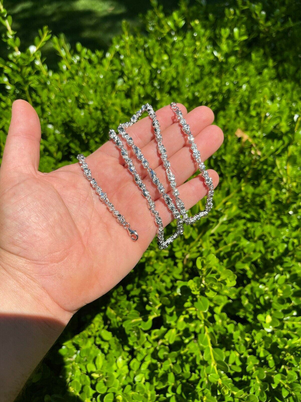 Custom Nugget Chain Necklace - 925 Sterling Silver - 18"-30" - 5mm