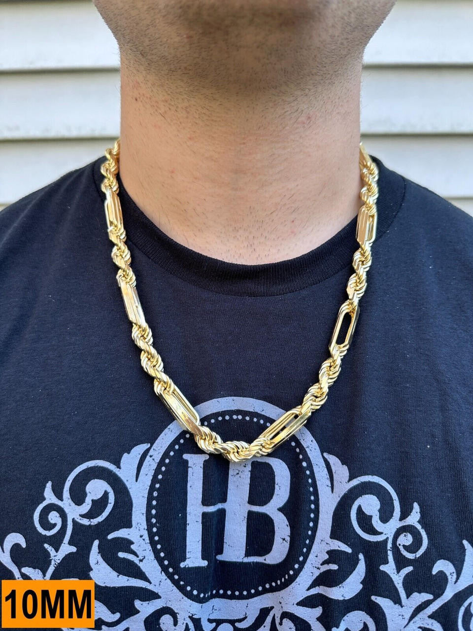 Milano Figarope Chain Necklace Or Bracelet - 14k Gold Vermeil 925 Sterling Silver - 7"-30" - 4mm-10mm