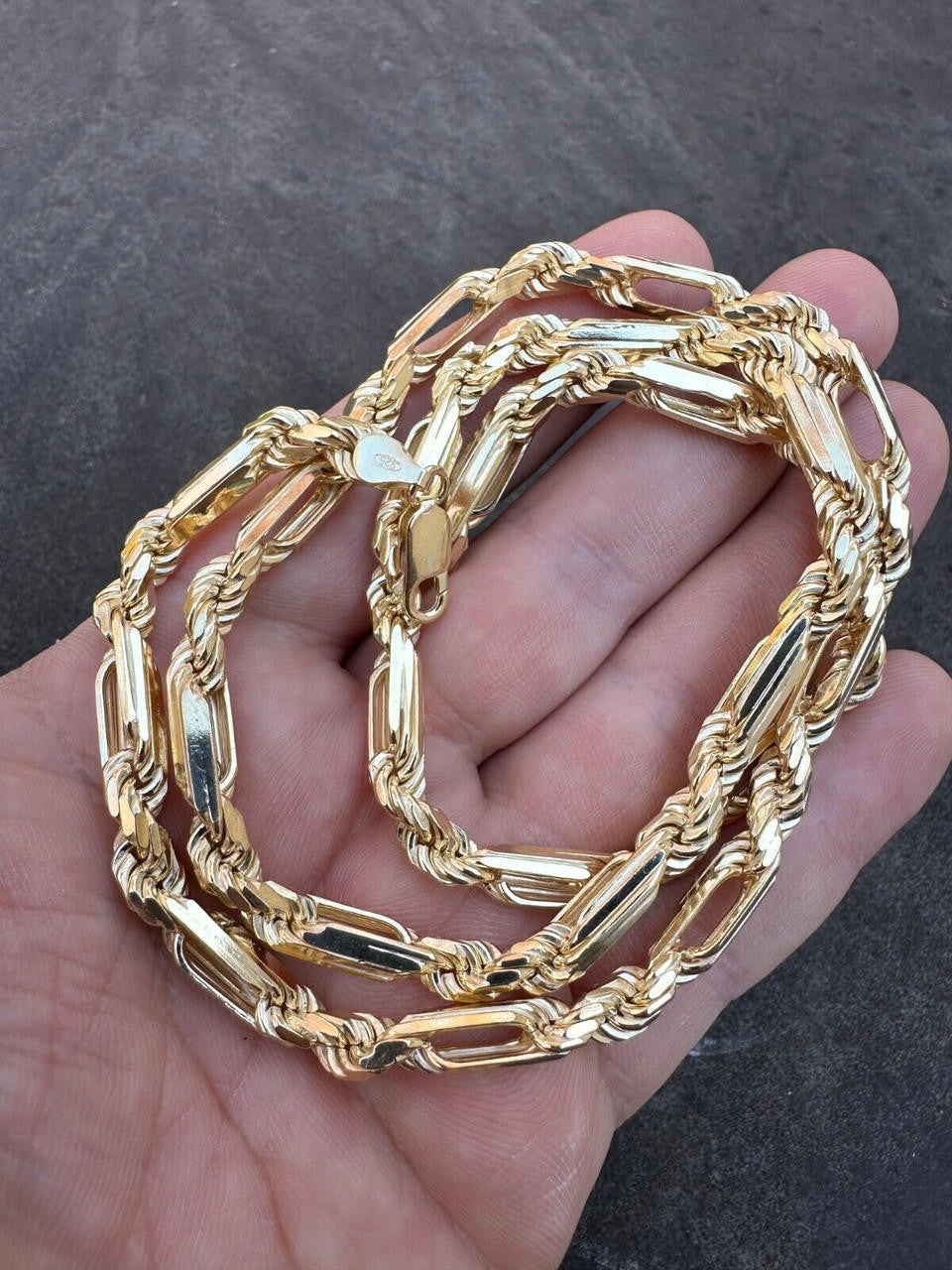 Milano Figarope Chain Necklace Or Bracelet - 14k Gold Vermeil 925 Sterling Silver - 7"-30" - 4mm-10mm
