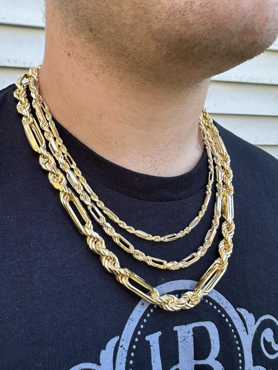 Milano Figarope Chain Necklace Or Bracelet - 14k Gold Vermeil 925 Sterling Silver - 7"-30" - 4mm-10mm