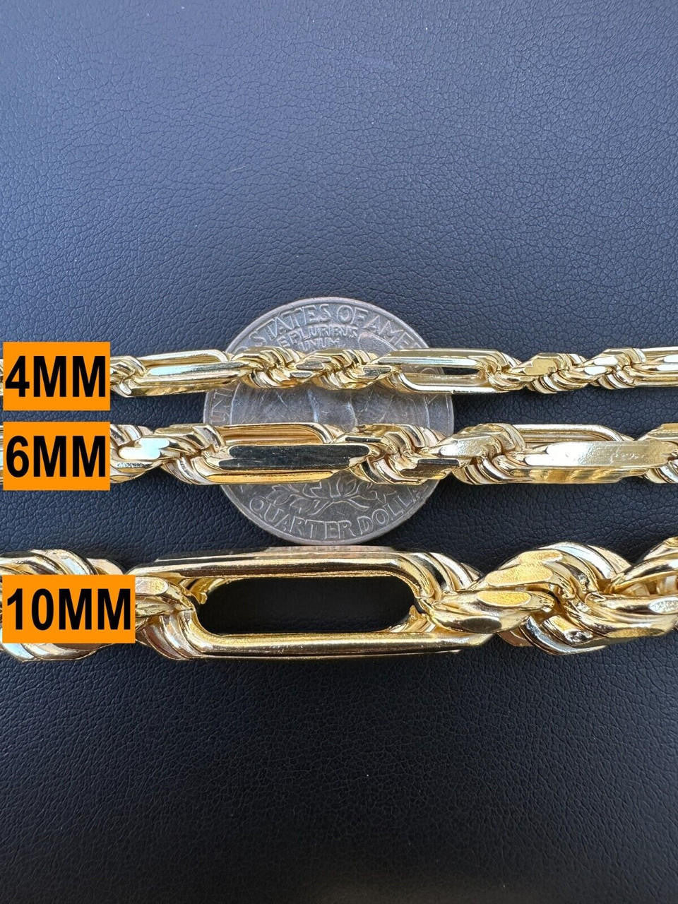 Milano Figarope Chain Necklace Or Bracelet - 14k Gold Vermeil 925 Sterling Silver - 7"-30" - 4mm-10mm