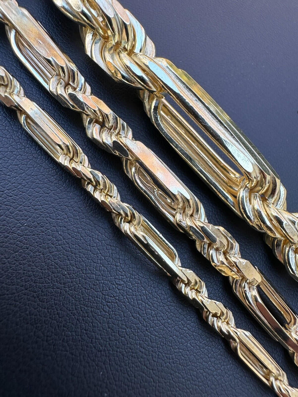 Milano Figarope Chain Necklace Or Bracelet - 14k Gold Vermeil 925 Sterling Silver - 7"-30" - 4mm-10mm