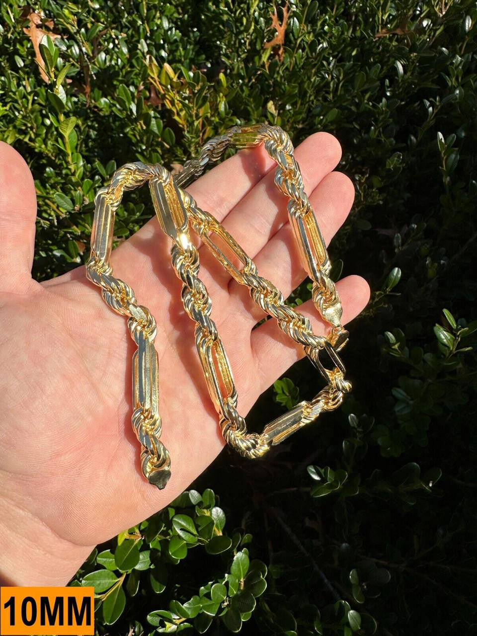 Milano Figarope Chain Necklace Or Bracelet - 14k Gold Vermeil 925 Sterling Silver - 7"-30" - 4mm-10mm