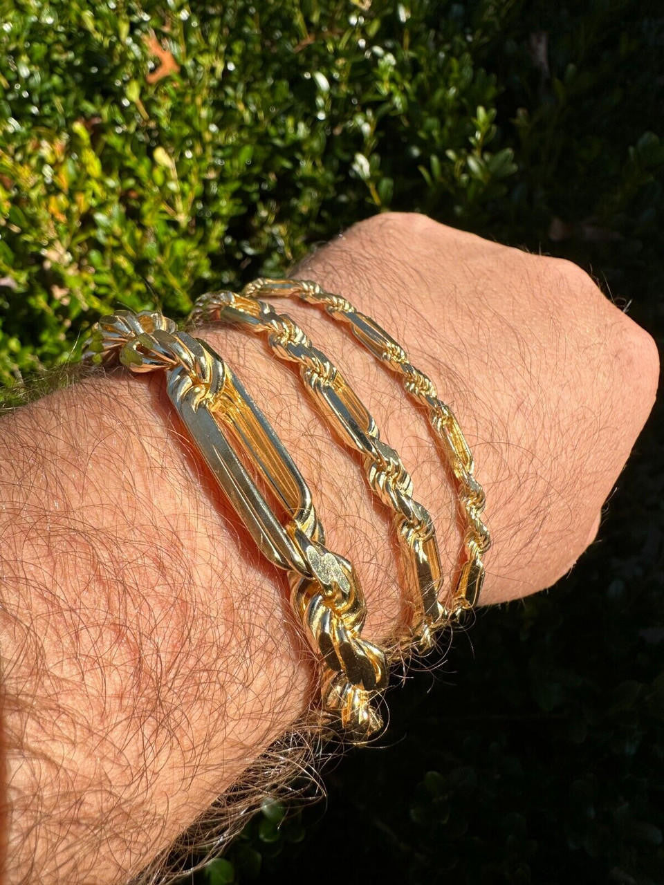 Milano Figarope Chain Necklace Or Bracelet - 14k Gold Vermeil 925 Sterling Silver - 7"-30" - 4mm-10mm