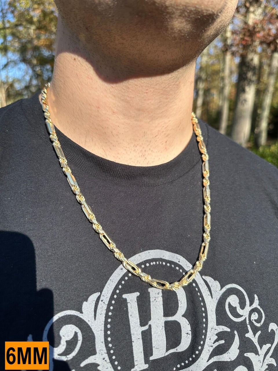 Milano Figarope Chain Necklace Or Bracelet - 14k Gold Vermeil 925 Sterling Silver - 7"-30" - 4mm-10mm