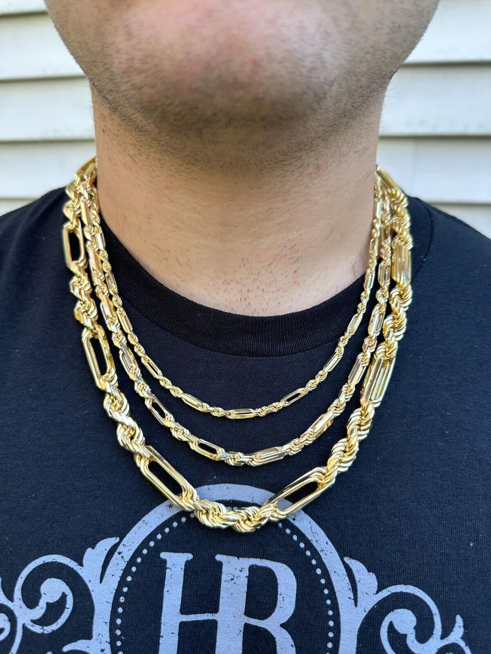 Milano Figarope Chain Necklace Or Bracelet - 14k Gold Vermeil 925 Sterling Silver - 7"-30" - 4mm-10mm