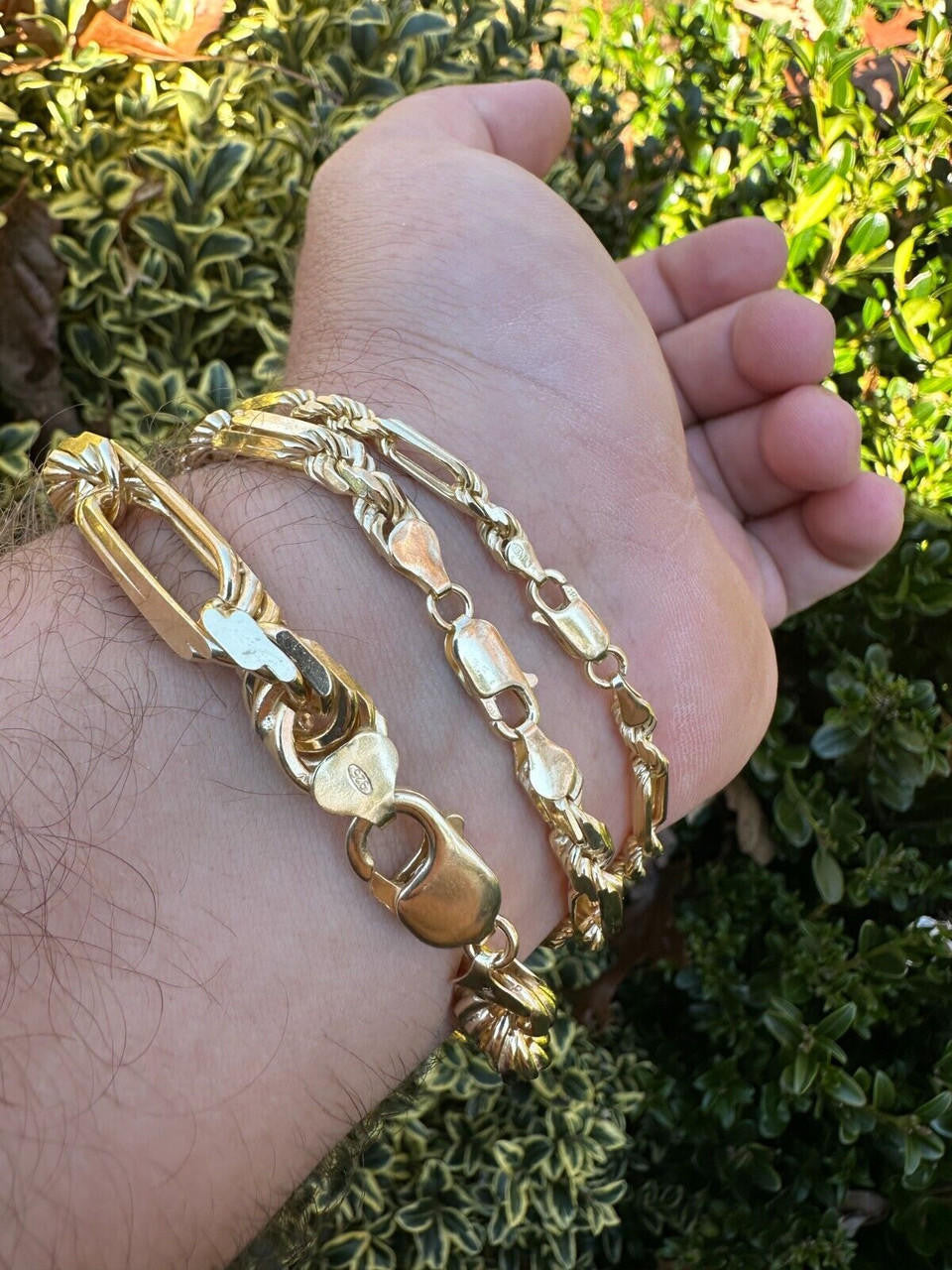 Milano Figarope Chain Necklace Or Bracelet - 14k Gold Vermeil 925 Sterling Silver - 7"-30" - 4mm-10mm