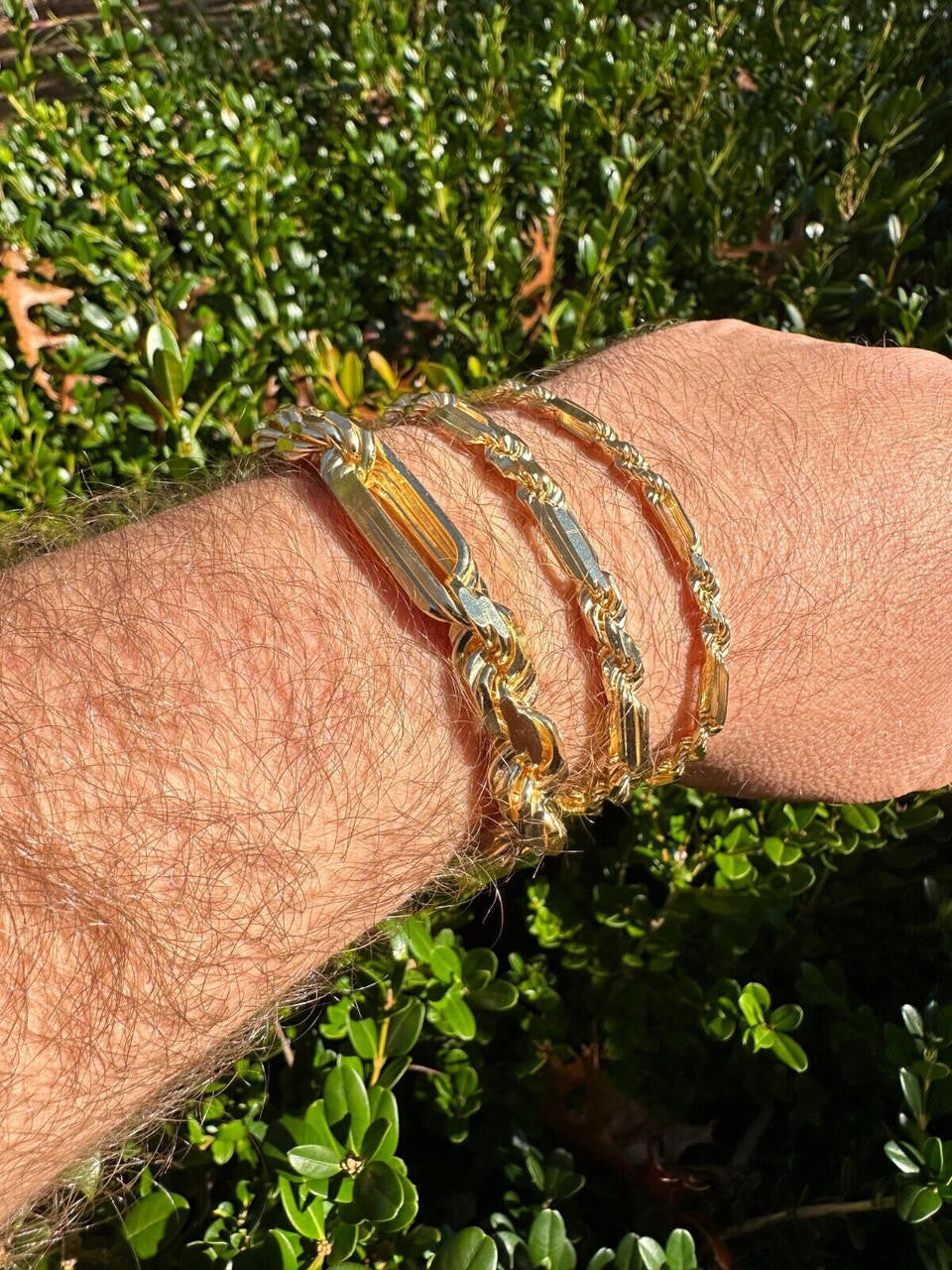 Milano Figarope Chain Necklace Or Bracelet - 14k Gold Vermeil 925 Sterling Silver - 7"-30" - 4mm-10mm