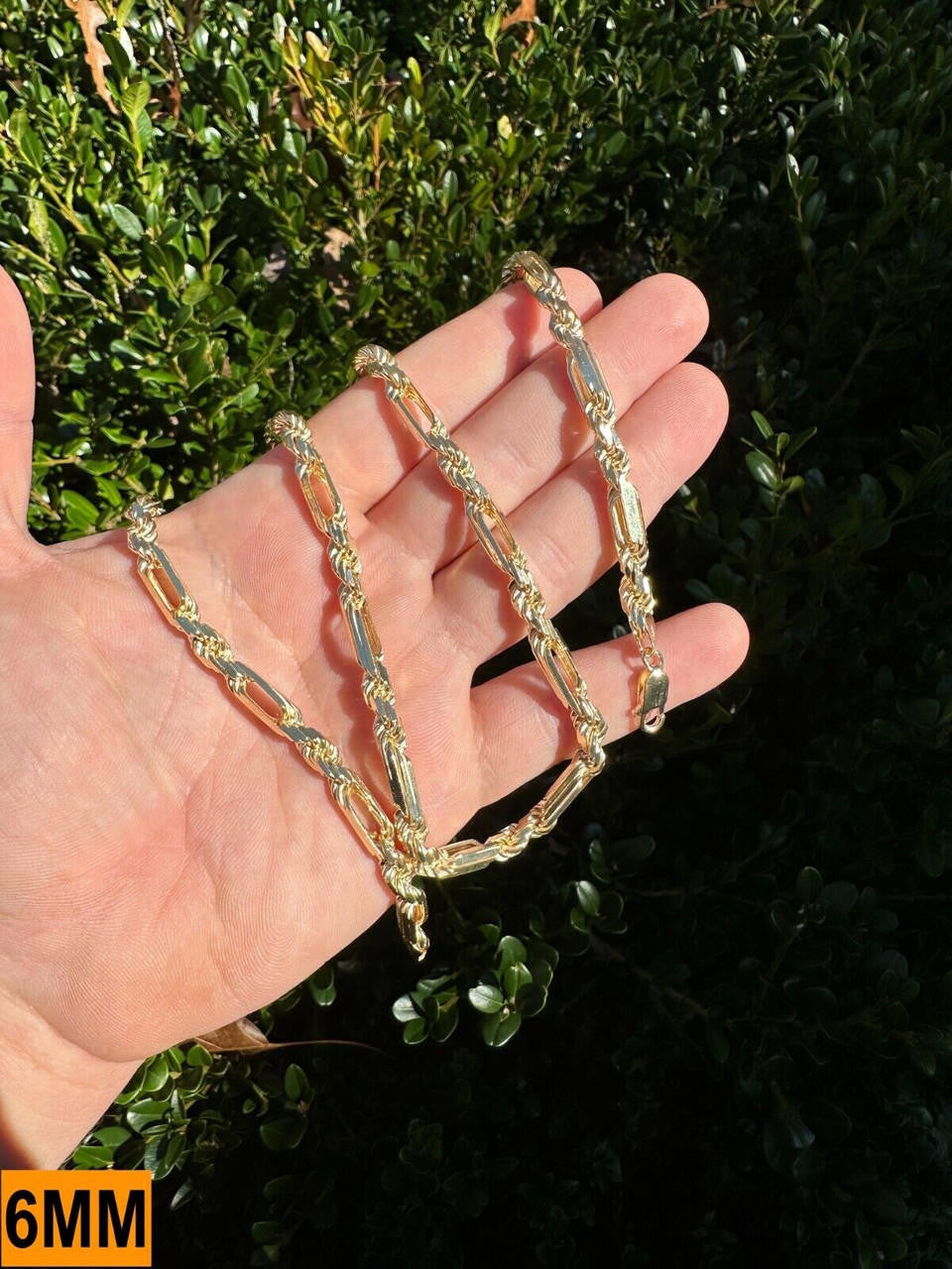 Milano Figarope Chain Necklace Or Bracelet - 14k Gold Vermeil 925 Sterling Silver - 7"-30" - 4mm-10mm