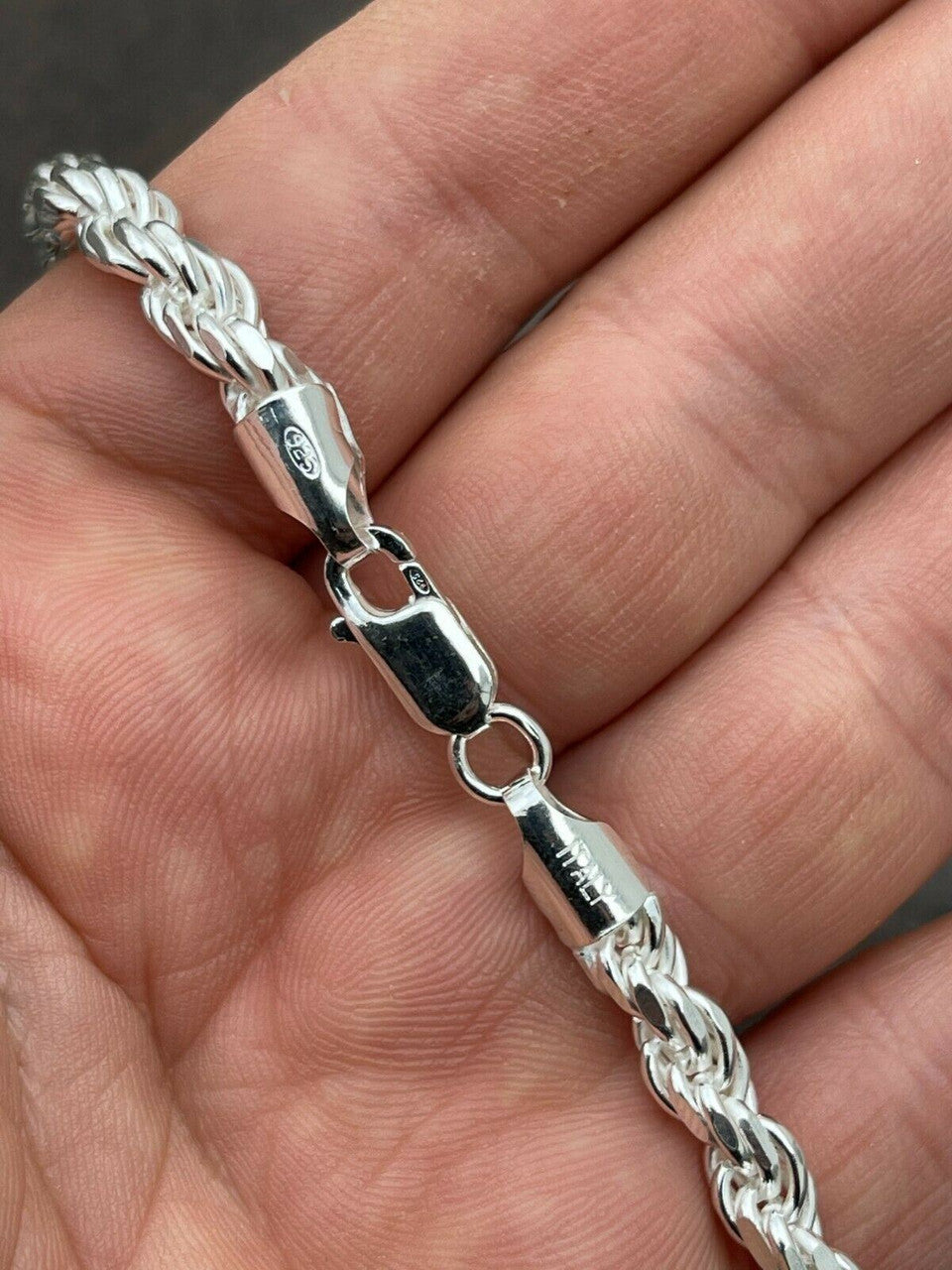 #1 Bestseller Rope Chain Necklace - 925 Sterling Silver - 18"-30" - 6mm