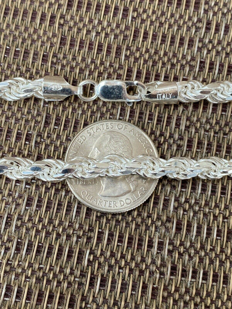 #1 Bestseller Rope Chain Necklace - 925 Sterling Silver - 18"-30" - 6mm