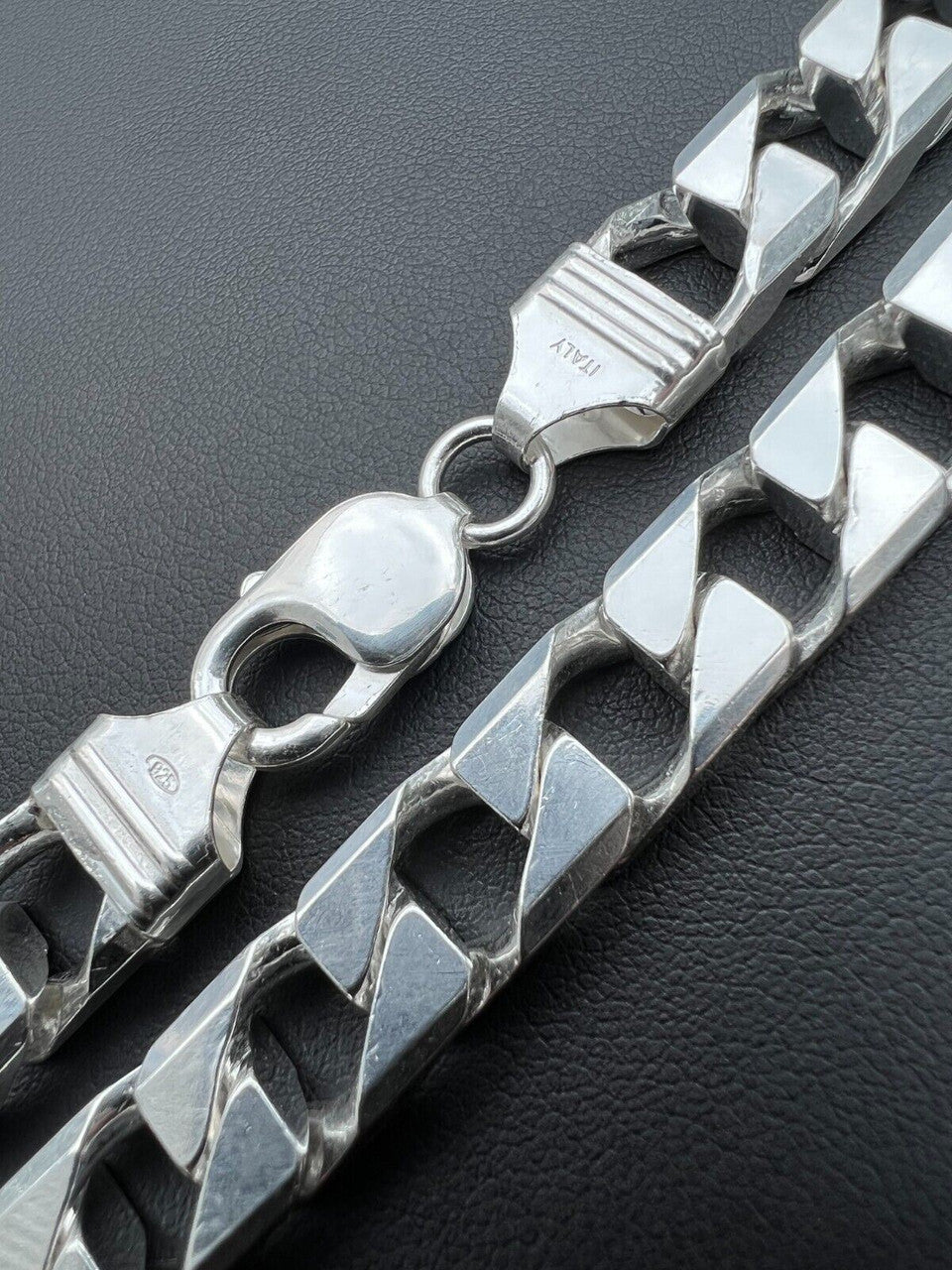 Modern Square Curb Link Chain Necklace Or Bracelet - 925 Sterling Silver - 7"-30" - 4mm-10mm