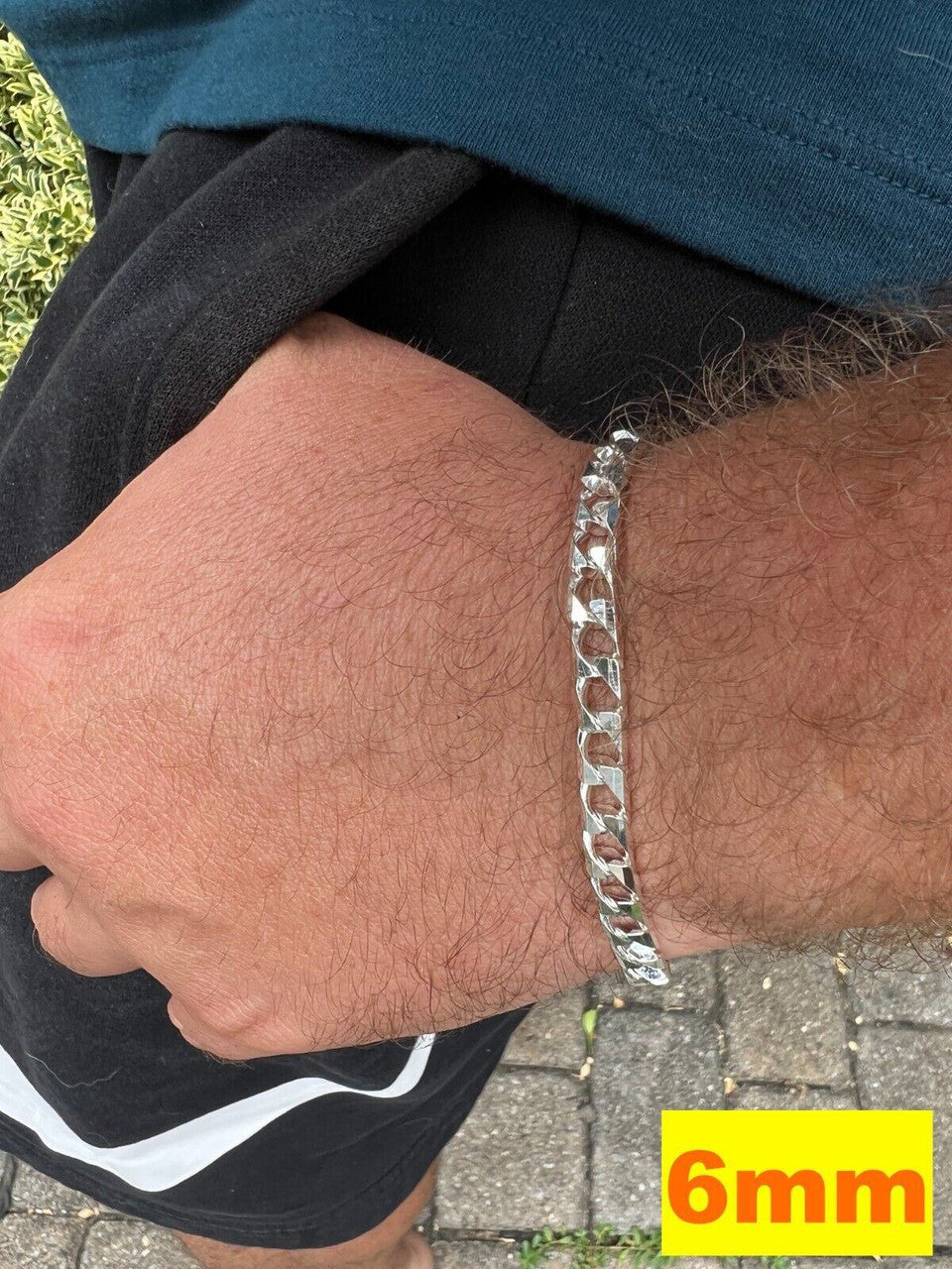 Modern Square Curb Link Chain Necklace Or Bracelet - 925 Sterling Silver - 7"-30" - 4mm-10mm