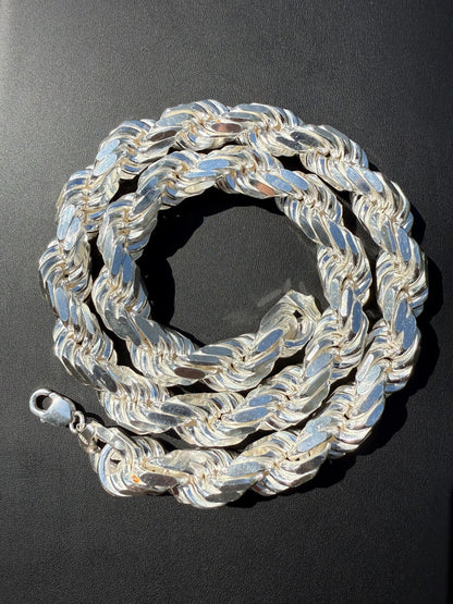 MONSTER Rope Chain Necklace - 925 Sterling Silver - 20"-30" - 16.5mm