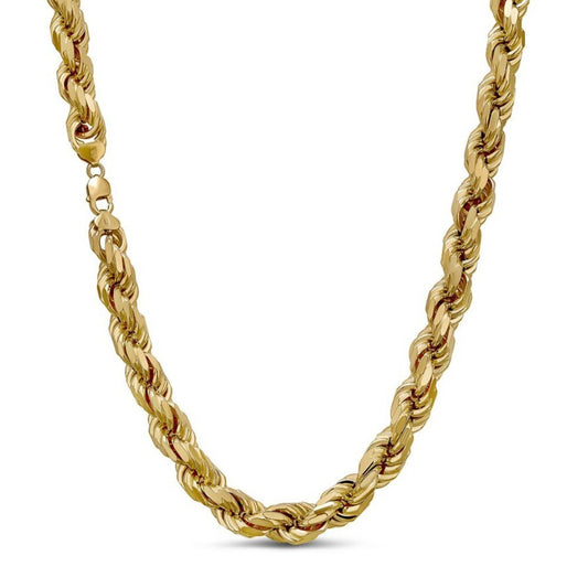 BIGGEST BOSS Rope Chain Necklace - 14k Gold Vermeil 925 Sterling Silver - 18"-30" - 14.5mm