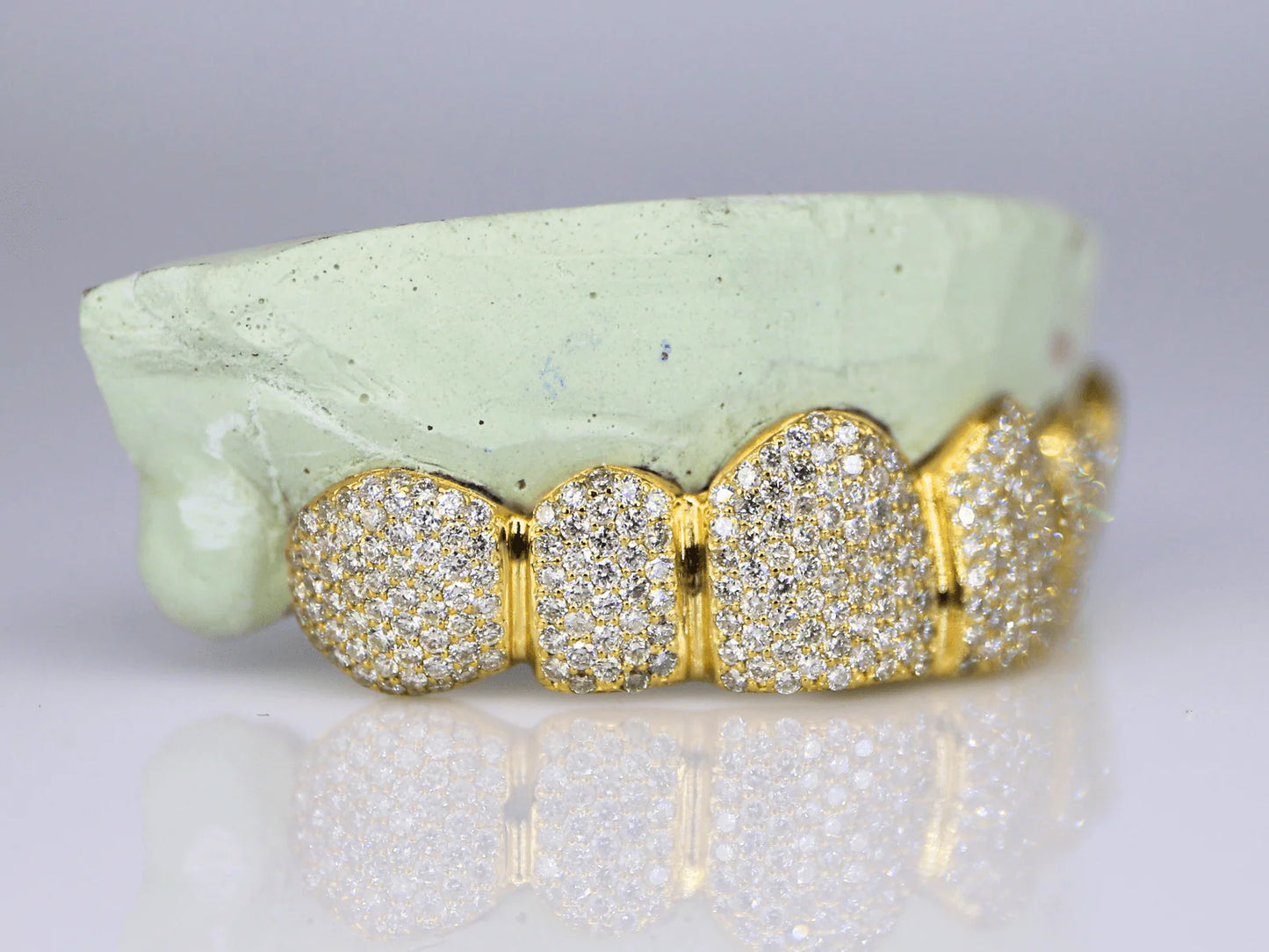6 on 6 VVS Moissanite Diamond Grillz