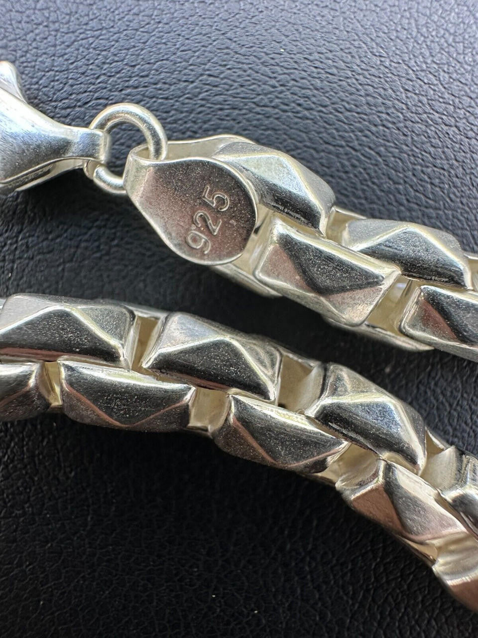 Puffed Triangle Rolo Chain Necklace Or Bracelet - Hollow 925 Sterling Silver - 7"-28" - 6mm