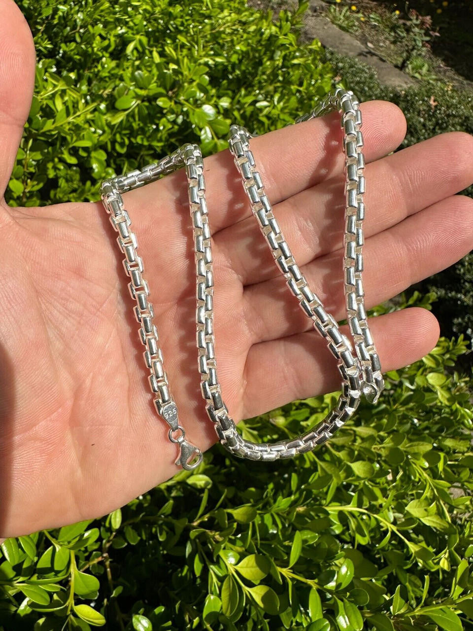 Puffed Rounded Rolo Chain Necklace Or Bracelet - Hollow 925 Sterling Silver - 7"-28" - 6mm