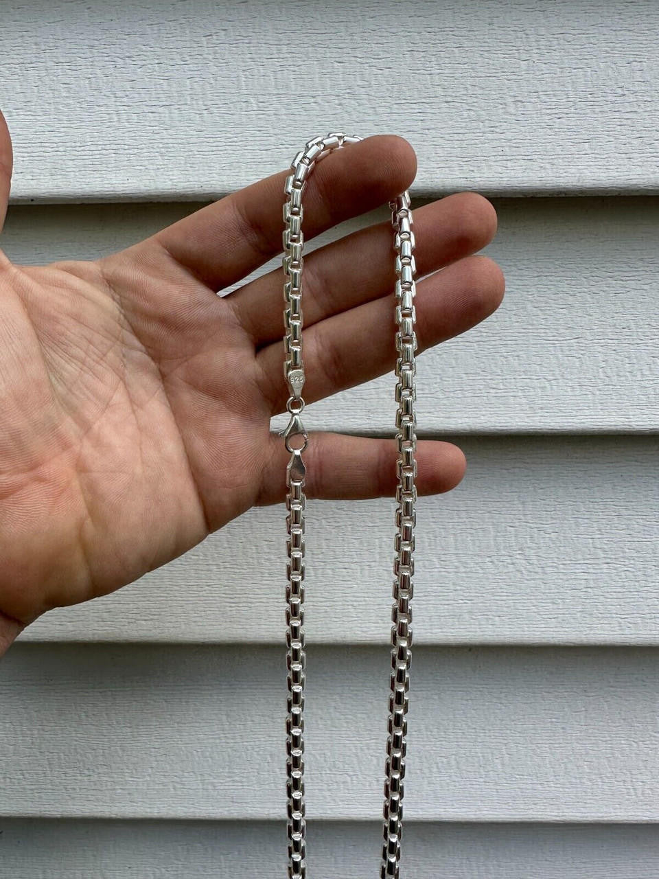 Puffed Rounded Rolo Chain Necklace Or Bracelet - Hollow 925 Sterling Silver - 7"-28" - 6mm