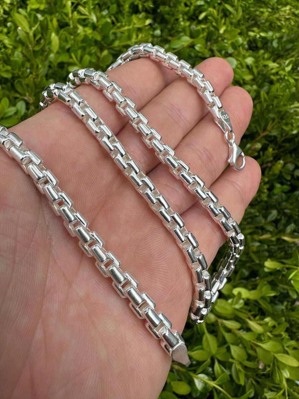 Puffed Rounded Rolo Chain Necklace Or Bracelet - Hollow 925 Sterling Silver - 7"-28" - 6mm