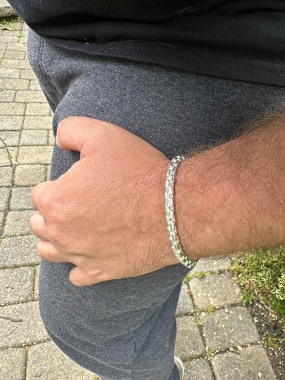 Puffed Rounded Rolo Chain Necklace Or Bracelet - Hollow 925 Sterling Silver - 7"-28" - 6mm