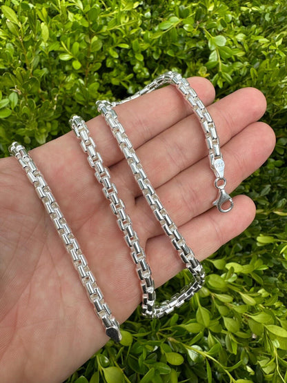 Puffed Rounded Rolo Chain Necklace Or Bracelet - Hollow 925 Sterling Silver - 7"-28" - 6mm