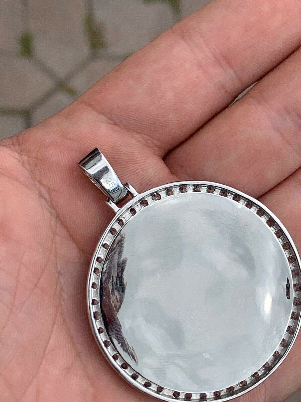 925 Silver Custom Hip Hip Photo Pendant Iced Memory MOISSANITE PASS DIAMOND TESTER