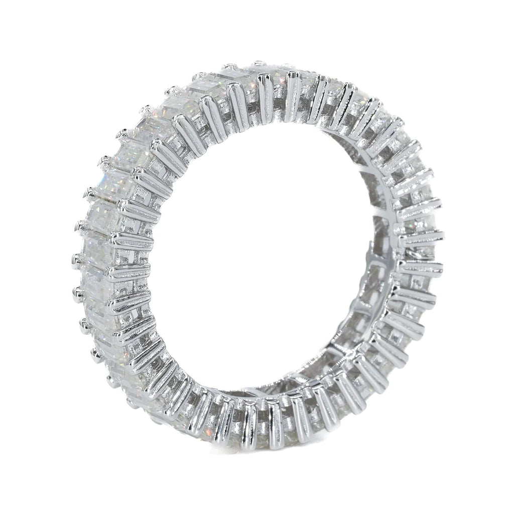 Baguette Eternity Vvs Moissanite Diamond Ring