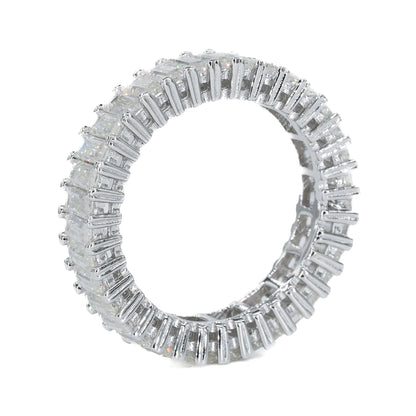 Baguette Eternity Vvs Moissanite Diamond Ring