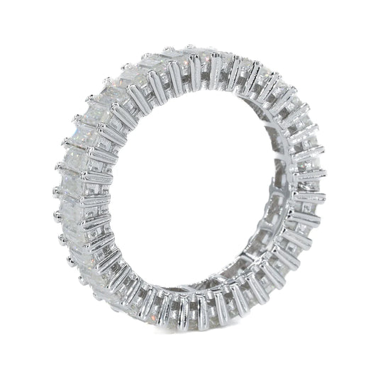 Baguette Eternity Vvs Moissanite Diamond Ring