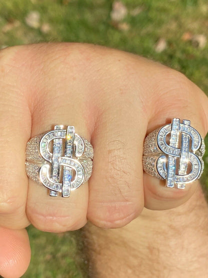 Big Money Iced Out Ring - 925 Silver - CZ Stones
