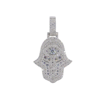 Big Stone Hamza VVS Moissanite Diamonds Pendant