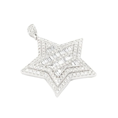 Custom Baguette Star Pendant