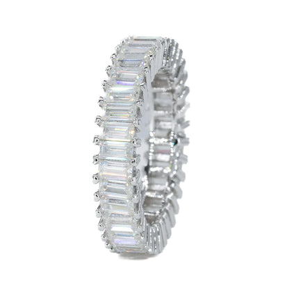 Baguette Eternity Vvs Moissanite Diamond Ring