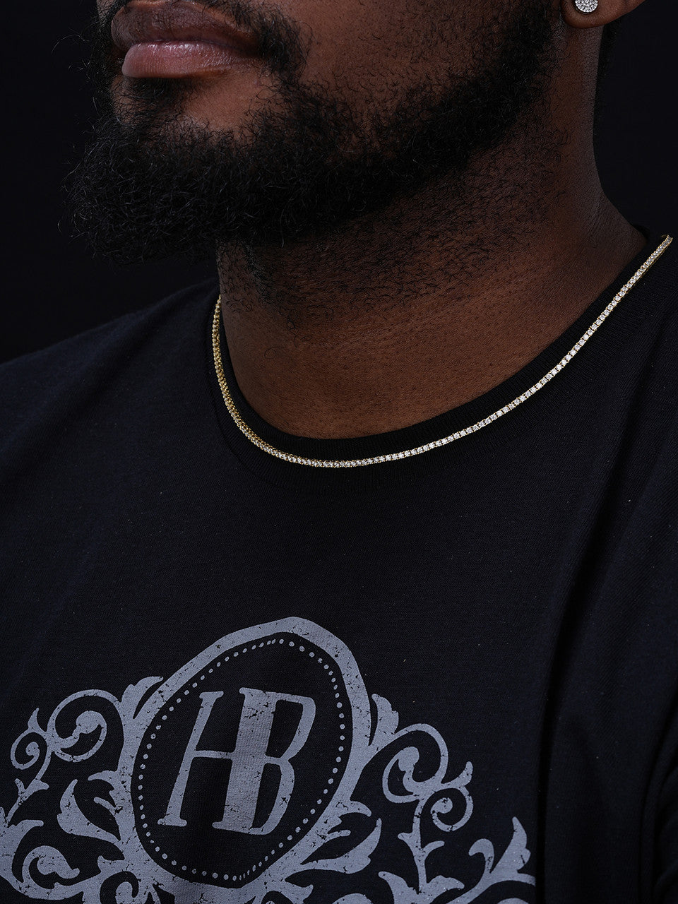 MOISSANITE Micro Tennis Chain Necklace Iced Out - 14k Gold Vermeil 925 Silver - 2mm - 14"-28"