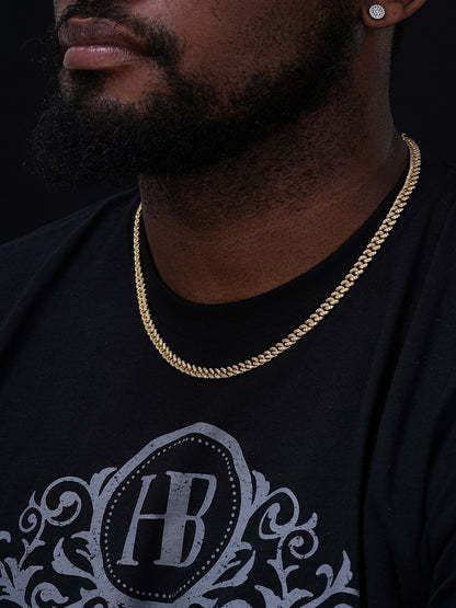 Everyday Wear Miami Cuban Link Chain Necklace Iced Out CZ Stones - 14k Gold Vermeil 925 Silver - 6mm- 16-30" $264.00 - $482.00 Add to Wish List Share Facebook  Email  Twitter  Linkedin  Pinterest