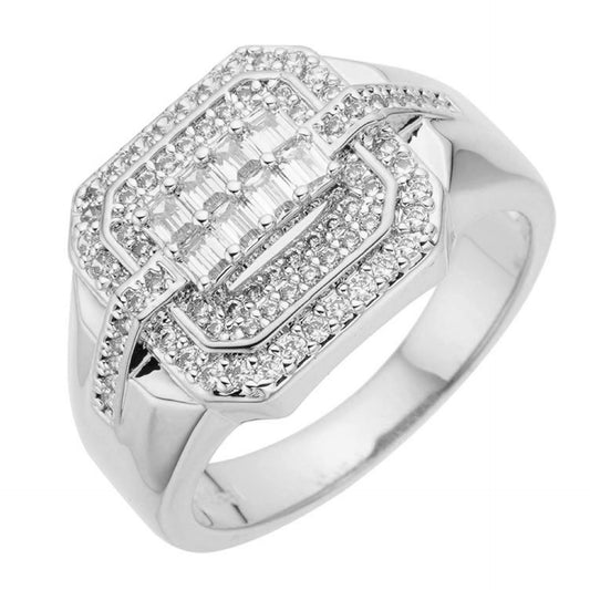 Hip Hop Dream Ring - 925 Silver - CZ Stones
