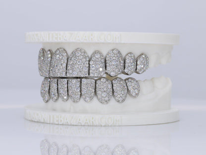 Mosaic/Snow VVS Moissanite Diamond Grillz