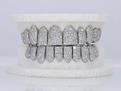 Mosaic/Snow VVS Moissanite Diamond Grillz