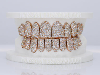 Mosaic/Snow VVS Moissanite Diamond Grillz